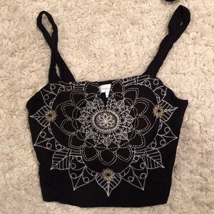 Black crop top